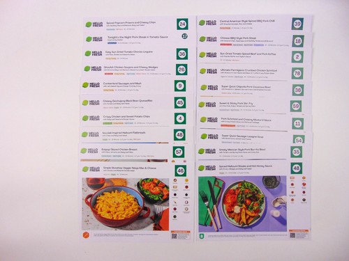 Hello fresh recipe cards - cards, |