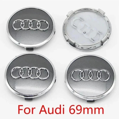 Audi alloy wheel centre caps - alloy,