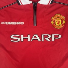 Rare Original Manchester United 1998/1999/2000 Home Football Shirt Mens Medium