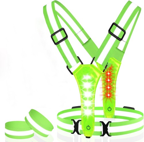 Led reflective vest running - led,