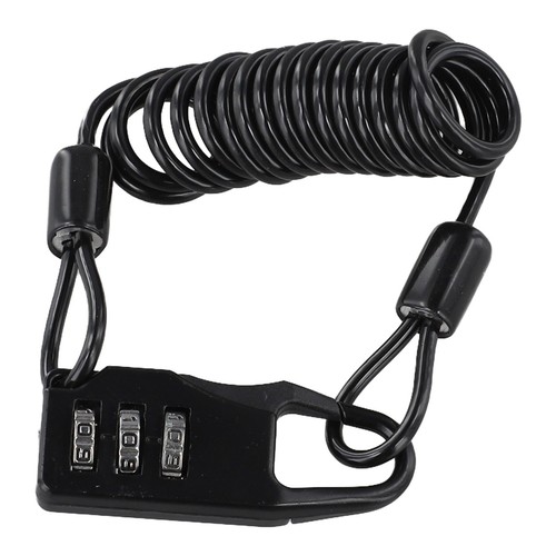 Compact helmet lock with - lock,