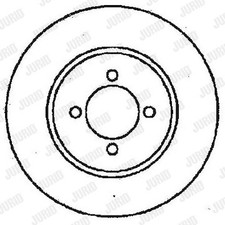 2x Jurid Brake Disc Rotors