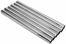 Radsnaps 6 x Plastic Chrome Radiator Pipe Covers sleeves 15mm Cut Fit New
