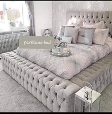 Beautiful  designer Ambassador Chesterfield Upholstered Bed Frame -Velvet Size .