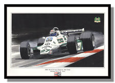 Williams FW07B Alan Jones 1980 framed Champion print free p&p UK