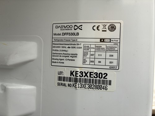 Daewoo dff470sw dff530lb - daewoo,