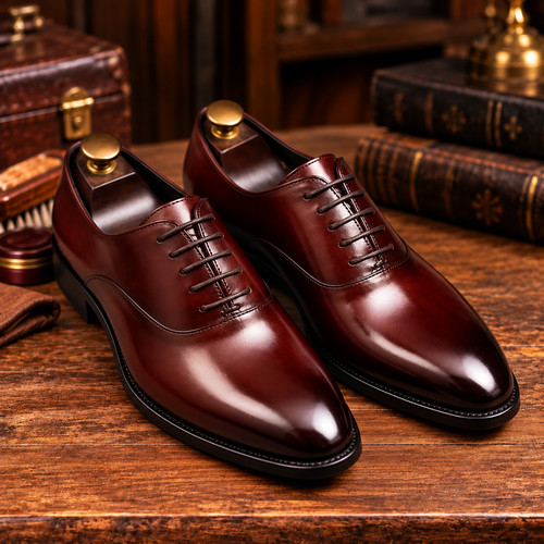Mens handmade brown leather - brown,