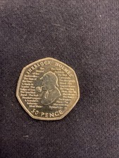 Sherlock Holmes 50p Fifty Pence Coin 2019 Circulated