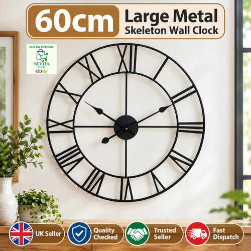 60cm large metal - metal, wall
