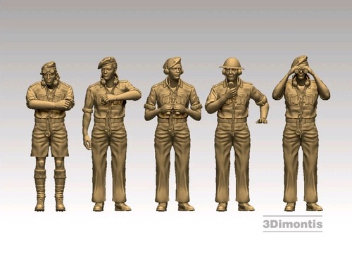 28mm british tank crew - british,