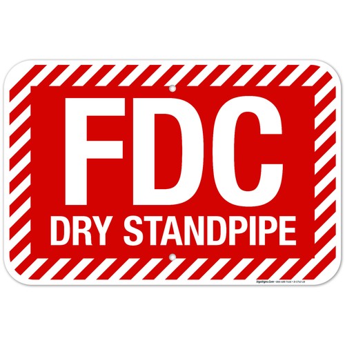 Fdc dry standpipe sign - sign,, fire