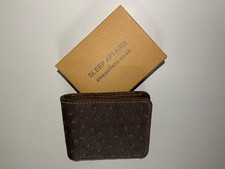 Ostrich Brown Leather Bifold