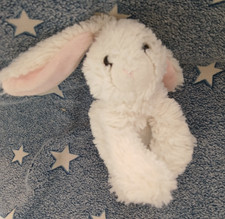 Aurora Small White Bunny Rabbit Beanie Soft Toy plush Comforter Baby