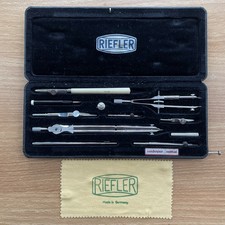 VINTAGE RIEFLER A12 GERMAN MADE TECHNICAL DRAWING SET, COMPLETE