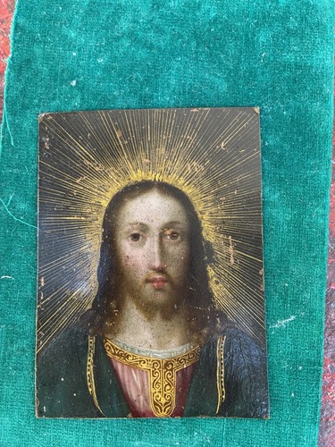 Antique copper oil painting - copper,