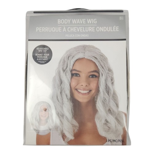 Body wave costume wig silver - costume,