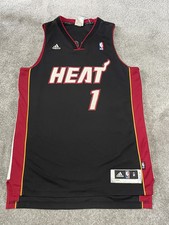 Miami Heat Basketball Jersey Adidas NBA #1 Bosh Size Medium