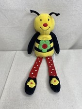 St Michael Marks & Spencer Bumble Bee Plush Stuffed Soft Toy Beanie Vintage 11"