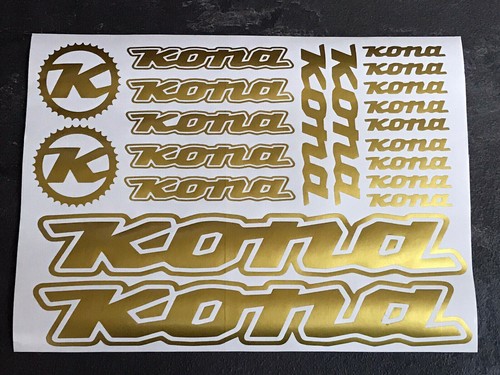 Kona cycling decals printed - kona,