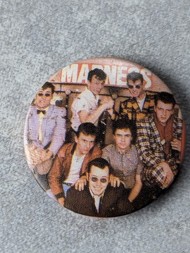Vintage 80s madness pin - pin,