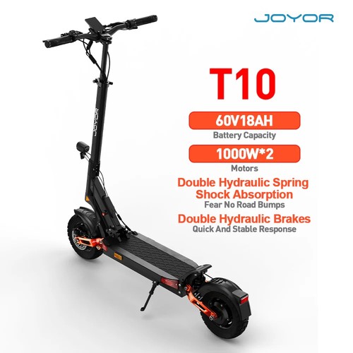 Joyor t10 2000w dual motor - dual, 10"