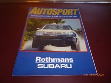 AUTOSPORT LOMBARD RAC RALLY 1991 GUIDE/SUPPLEMENT COLIN McRAE ROTHMANS SUBARU