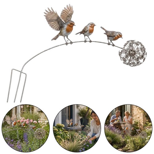 Robin memorial garden stake - memorial,