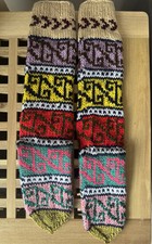 Hand Knitted 100% Wool Socks (unisex)