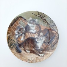 DECORATIVE CAT PLATE BY  E.M