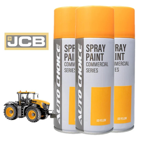 Jcb yellow gloss tractor - yellow,