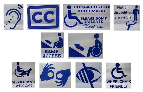 Decal disabilities - decal, /