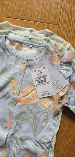 Floral sleepsuits babygrows - floral,