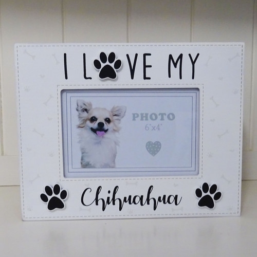 Chihuahua photo frame love - frame,