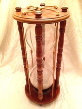 ANTIQUE 18TH / 19TH CENTURY FOUR-HOUR WATCH SANDGLASS LARGE 61CM C1850