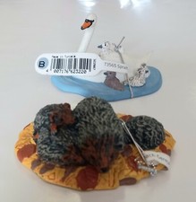 New Bullyland Swan with Cygnets and Hedgehog Family plastic toy figures