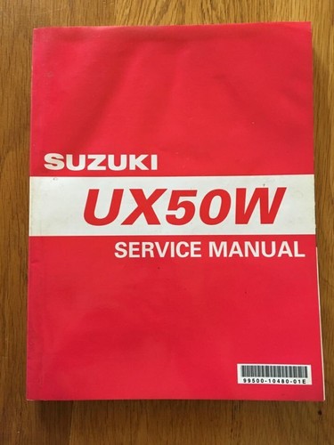 Suzuki ux50w workshop service - suzuki,