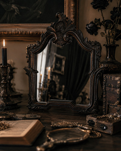Ornate gothic resin vanity - ornate,