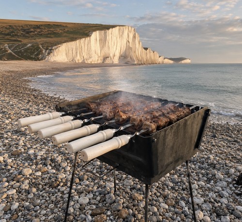 Portable folding mangal metal - mangal,