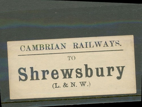Cambrian railways luggage - (cr),