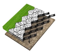 Ur cheers 3 x 5 m lawn grind grass grind paver path base mat HDPE material