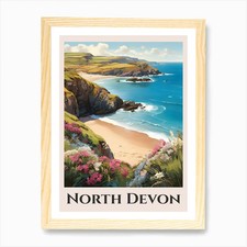 North Devon 1 Art Print Framed