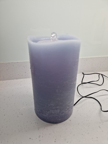 Led water fountain candle - fountain,