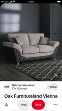 Oak Framed 3 Seater Sofa with