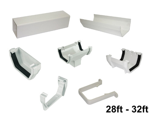 Full set square line white - line,