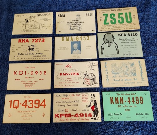 Qsl cards - 12, u.s.