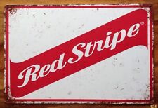 Red Stripe vintage Retro Metal Sign Plaque, Pub, Bar, man cave beer lager garden