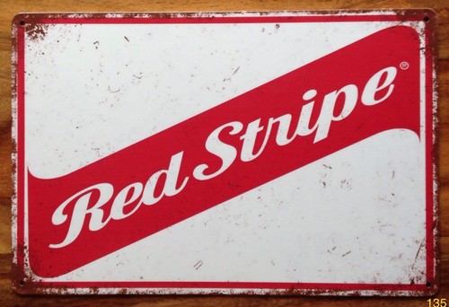 Red stripe vintage - vintage, metal