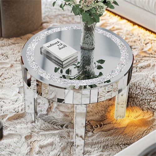 Silver crystal coffee table - coffee,