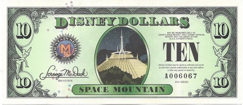 Disney dollars disneyland - dollars,