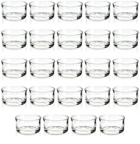 Pack clear glass - clear, tealight